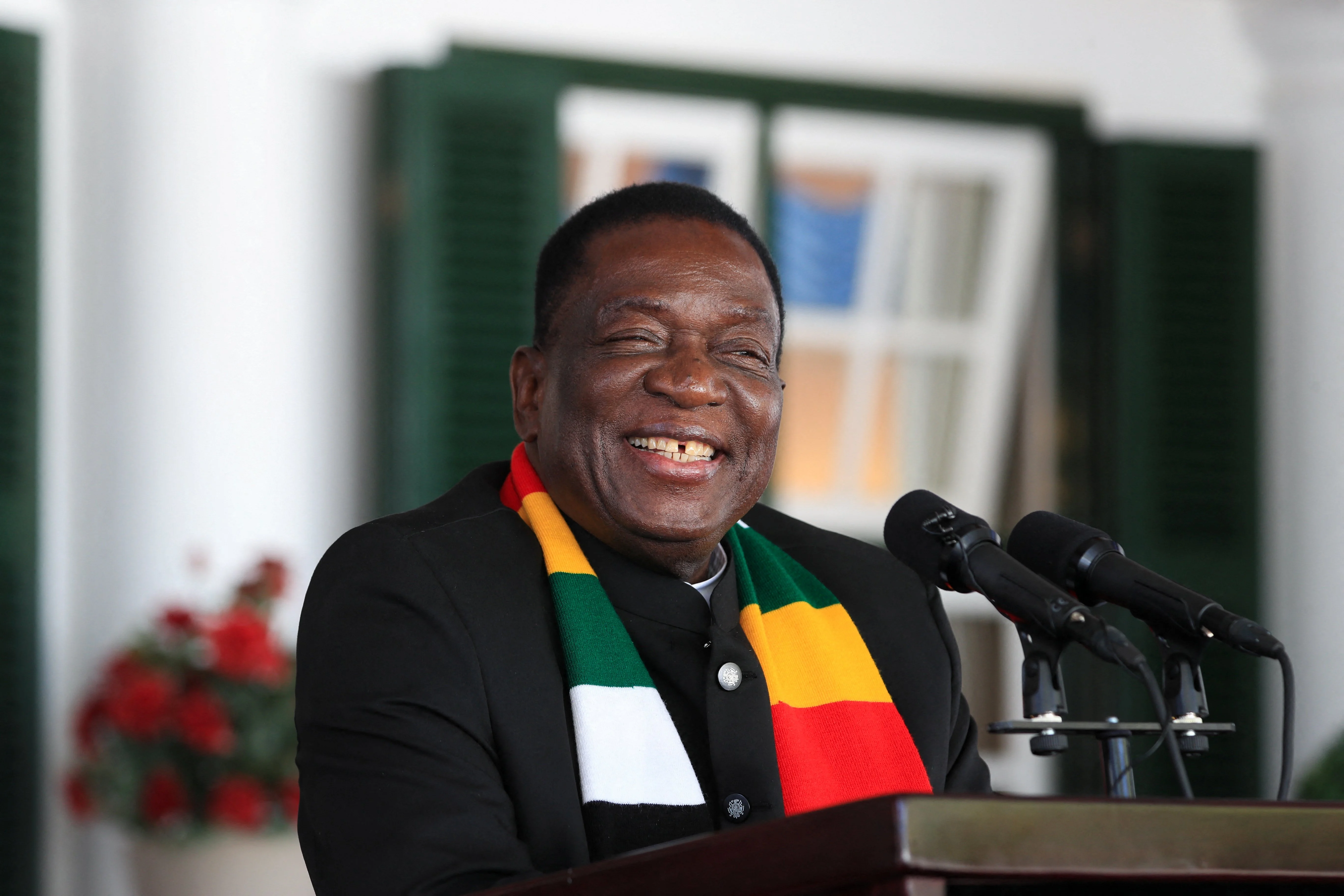President Emmerson Dambudzo Mnangagwa addressing the nation